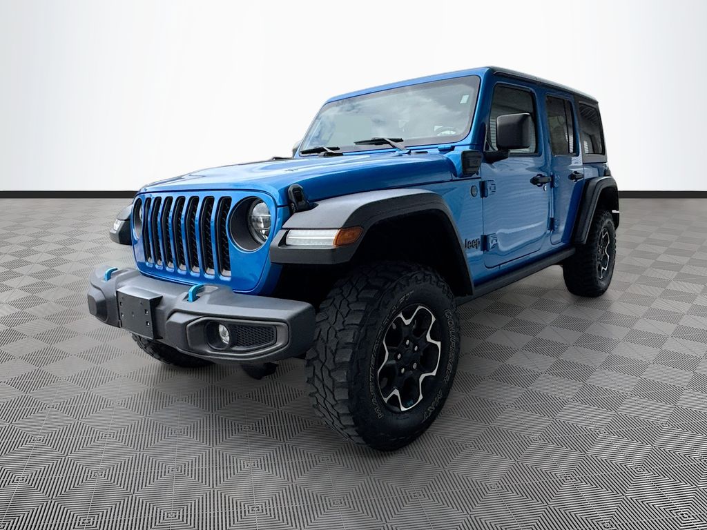 Hydro Blue Pearl Coat 2021 Jeep Wrangler 4xe Rubicon 4WD SUV / Crossover Four-Wheel Drive 8-Speed Automatic