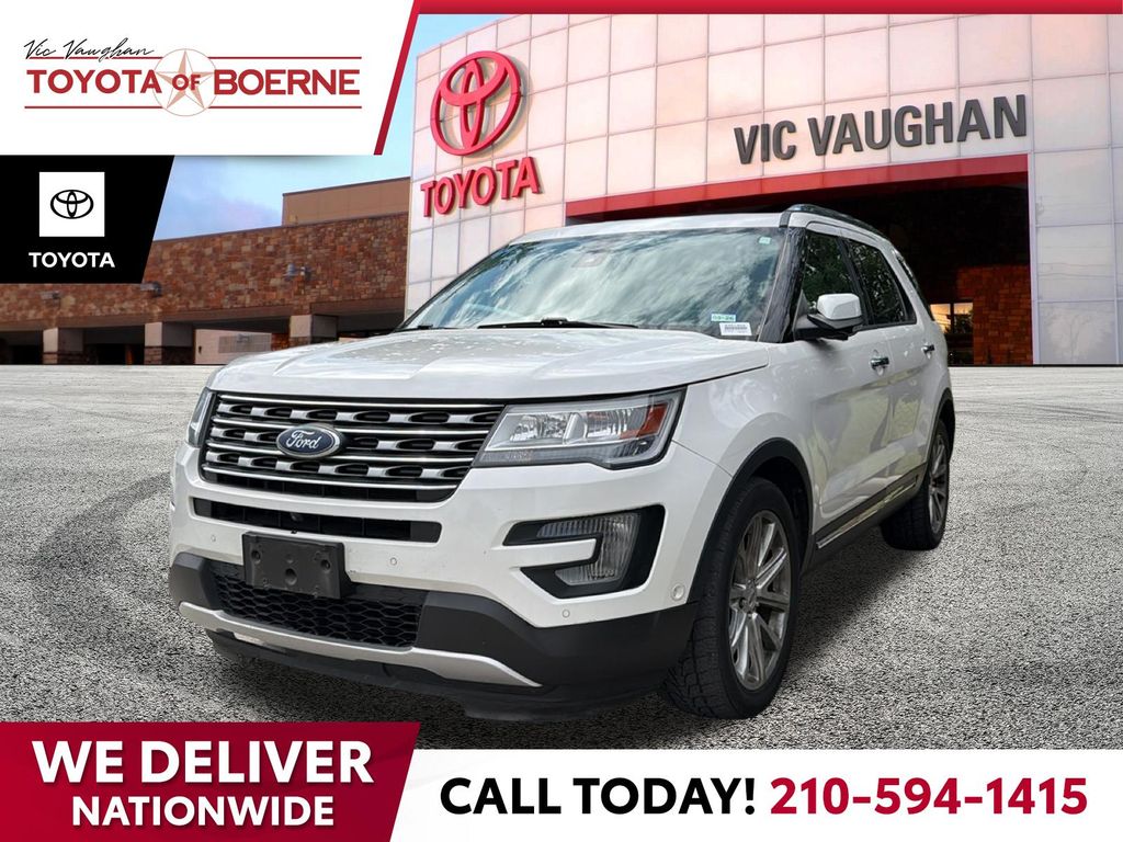 White Platinum Clearcoat Metallic 2017 Ford Explorer Limited SUV / Crossover Front-Wheel Drive 6-Speed Automatic