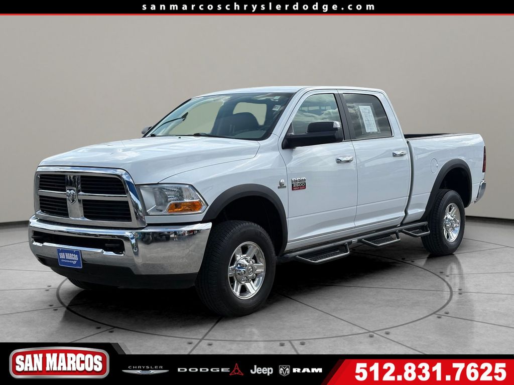 Bright White Clearcoat 2011 RAM 2500 SLT Crew Cab 4WD Pickup Truck Four-Wheel Drive 6-Speed Automatic