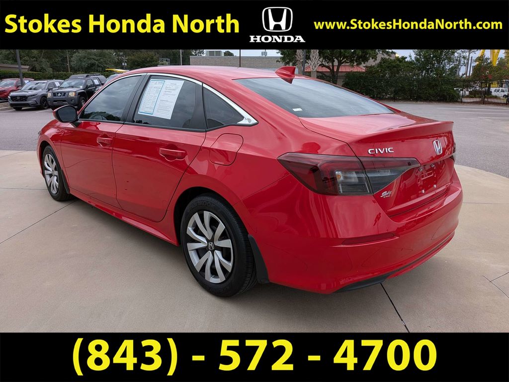2025 Honda Civic LX Red at Stokes Honda North