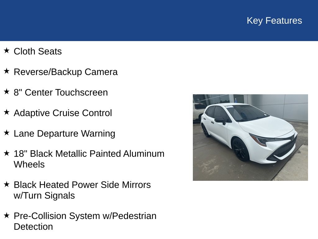 2022 Toyota Corolla Hatchback SE