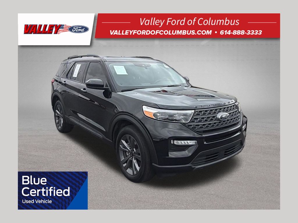 Black Metallic 2023 Ford Explorer SUV / Crossover All-Wheel Drive Automatic