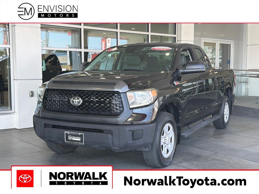 Midnight Black Metallic 2018 Toyota Tundra Pickup Truck 4X2 6-Speed Automatic Overdrive