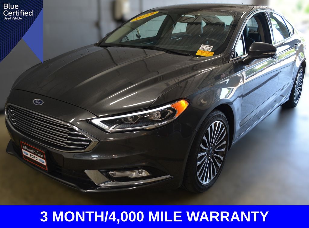 Gray (Magnetic Metallic) 2018 Ford Fusion Titanium AWD Sedan All-Wheel Drive 6-Speed Automatic