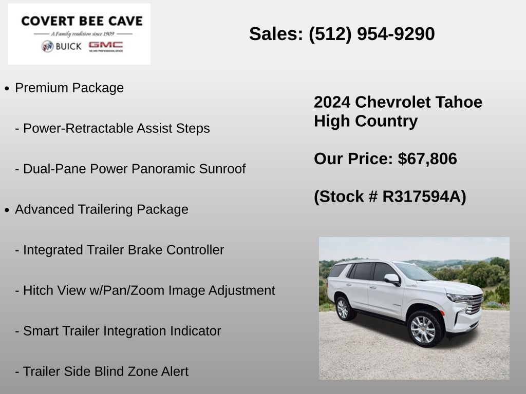 Used Car 2024 Chevrolet Tahoe  High Country For Sale Under $70,000 In Austin, Texas