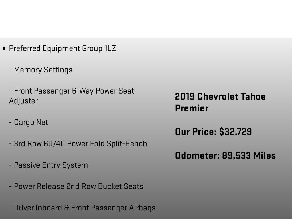 2019 Chevrolet Tahoe Premier Blue at Klick Lewis Buick Chevrolet