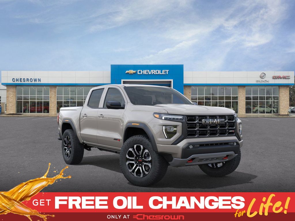 Coastal Dune 2026 GMC Canyon AT4 Crew Cab 4WD Pickup Truck Four-Wheel Drive 8-Speed Automatic