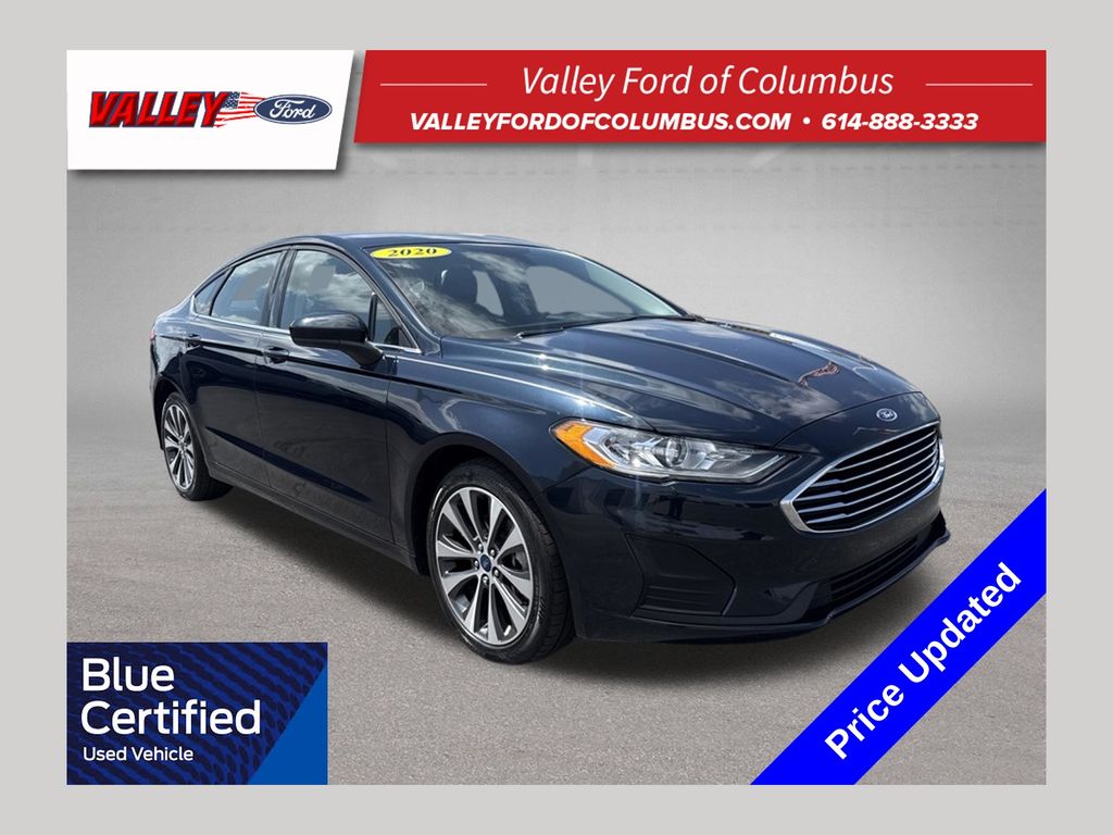 Blue Metallic 2020 Ford Fusion Sedan All-Wheel Drive 6-Speed Automatic