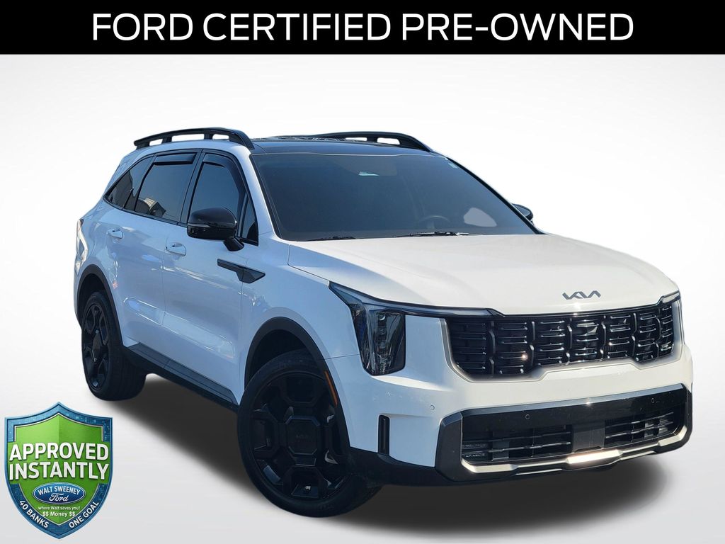 Glacial White Pearl 2025 Kia Sorento SUV / Crossover All-Wheel Drive 8-Speed Dual Clutch