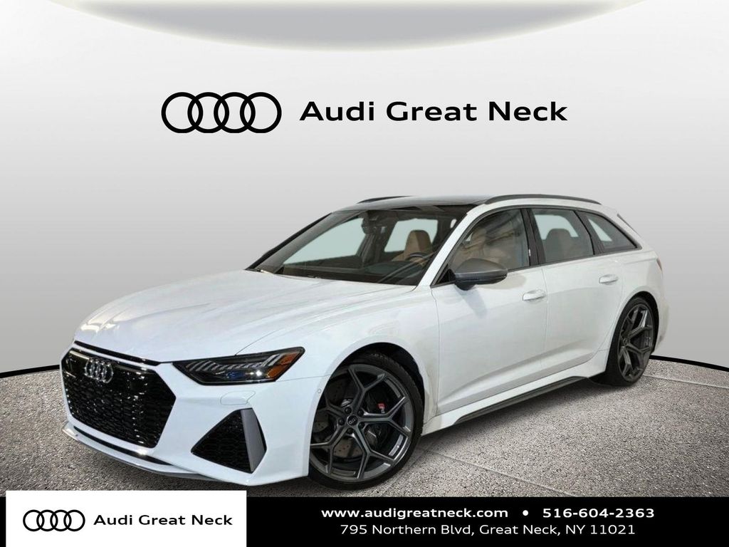 Glacier White Metallic 2025 Audi RS 6 Avant 4.0T quattro Performance Wagon All-Wheel Drive 8-Speed Automatic