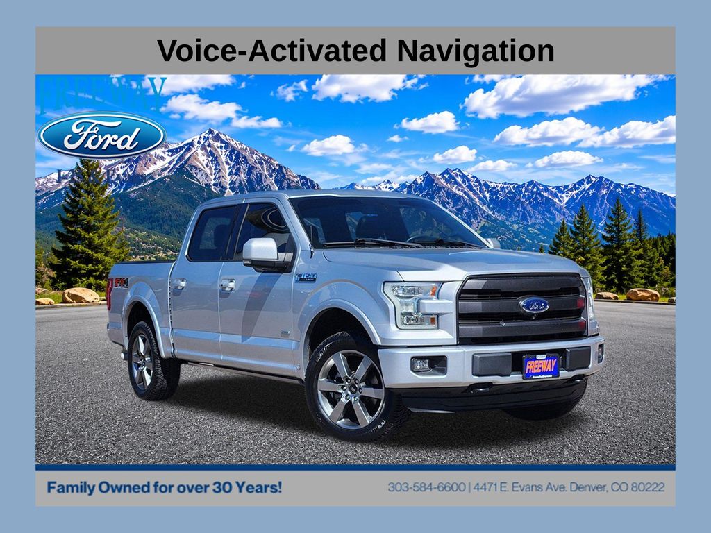 Ingot Silver 2016 Ford F-150 Pickup Truck Four-Wheel Drive 6-Speed Automatic