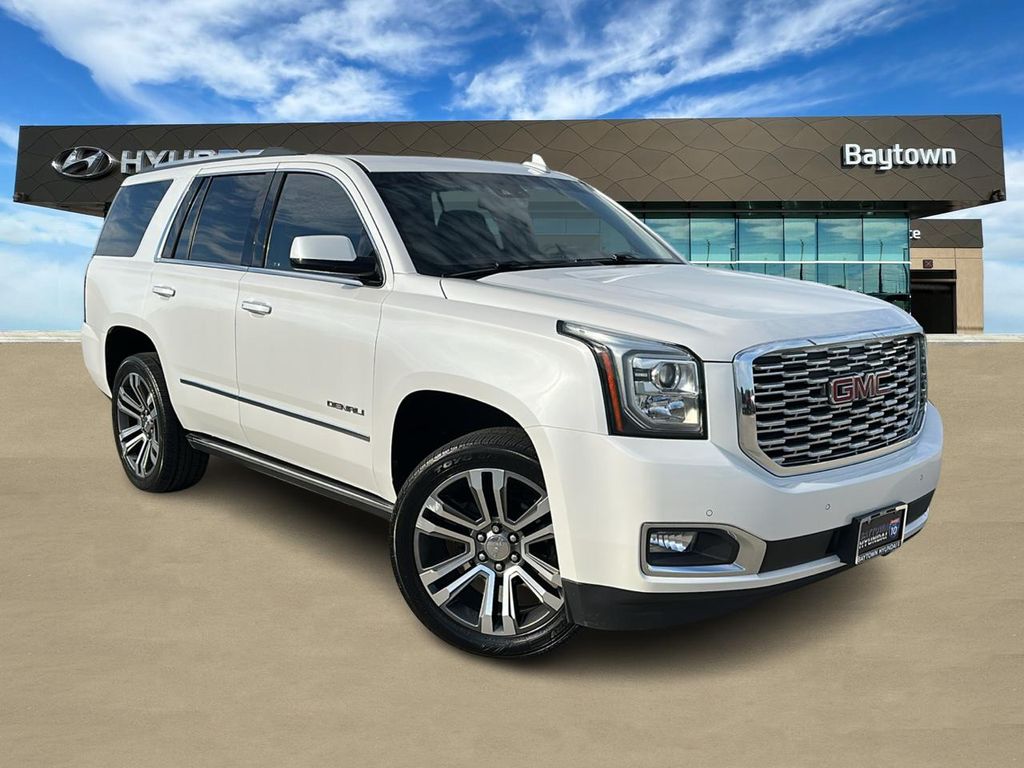 White Frost Tricoat 2019 GMC Yukon Denali 4WD SUV / Crossover Four-Wheel Drive