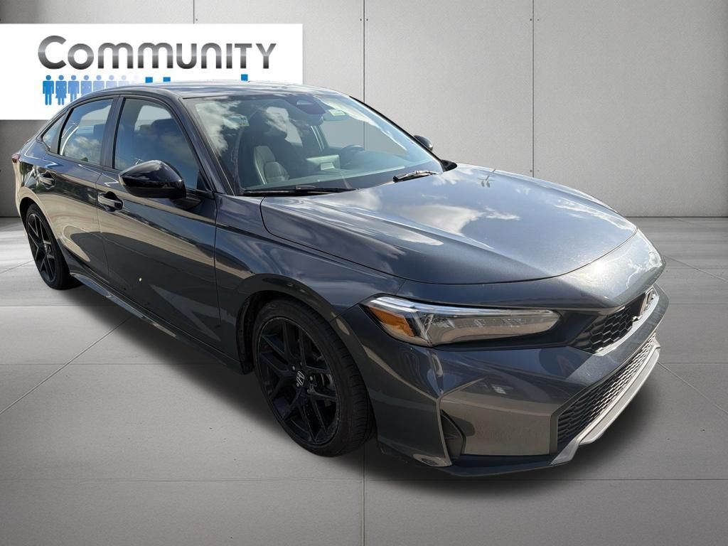 2025 Honda Civic Sport Black at Bravo Nissan