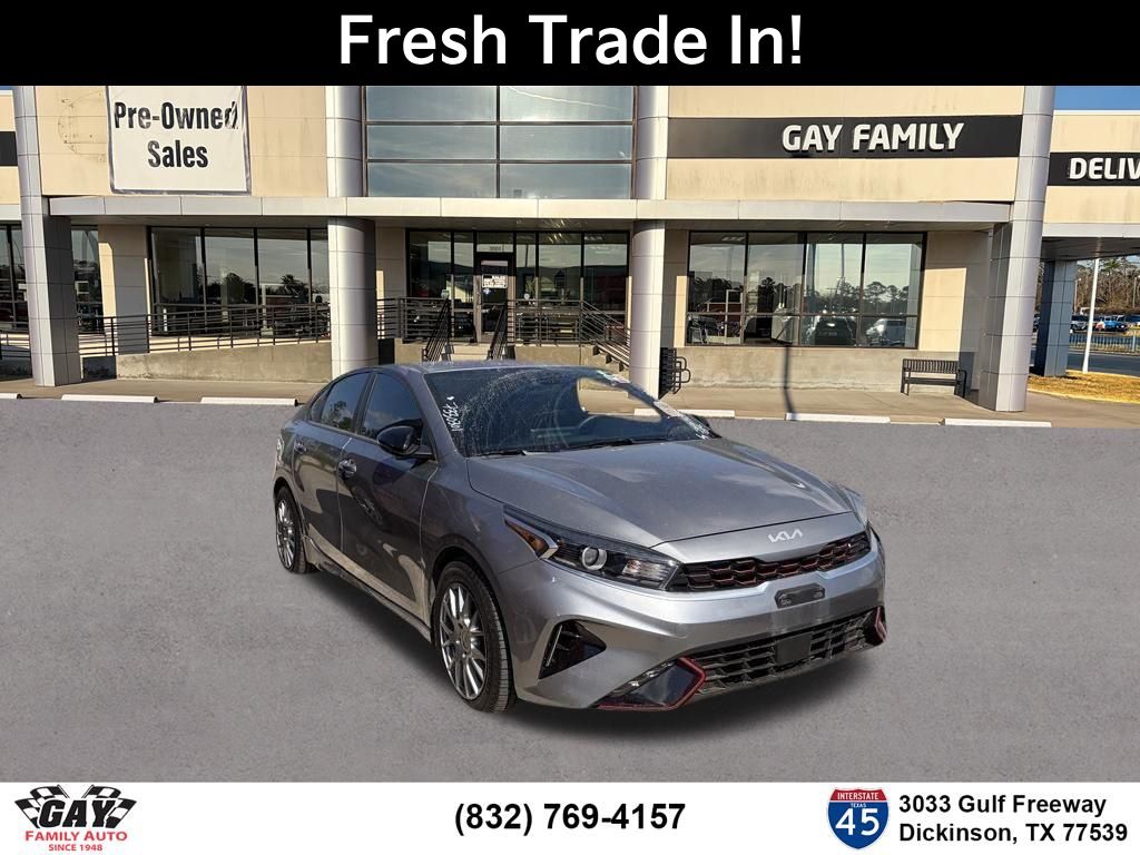 Steel Gray 2024 Kia Forte GT-Line FWD Sedan Front-Wheel Drive Continuously Variable Transmission
