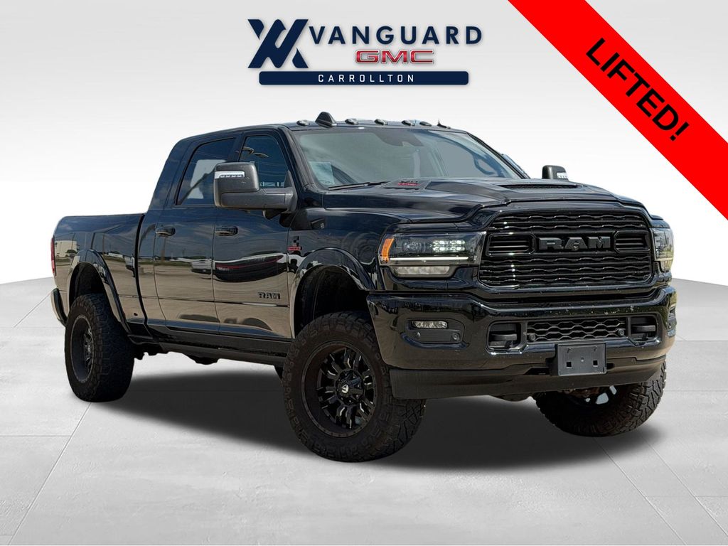 Diamond Black Crystal Pearlcoat 2024 RAM 2500 Pickup Truck Four-Wheel Drive 6-Speed Automatic