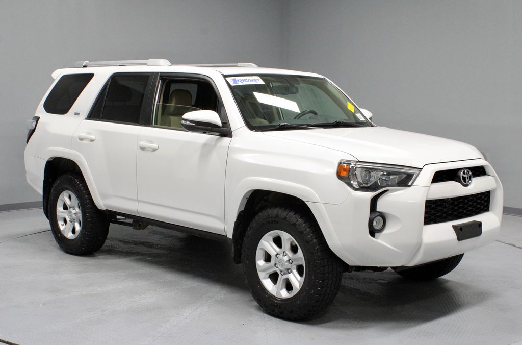 Super White 2016 Toyota 4Runner SUV / Crossover Four-Wheel Drive 5-Speed Automatic Overdrive