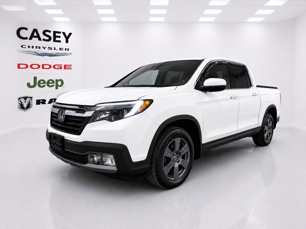 White 2020 Honda Ridgeline RTL-E AWD Pickup Truck All-Wheel Drive 9-Speed Automatic