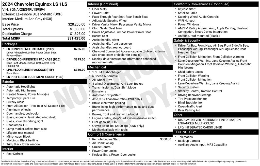 2024 Chevrolet Equinox LS - Image 3