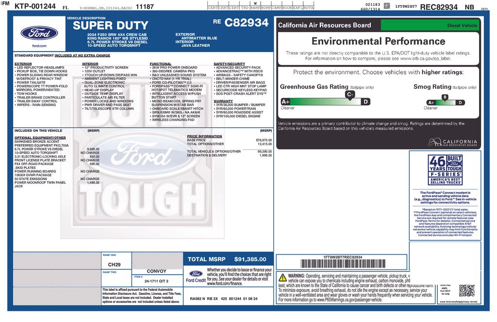 Certified Used 2024 Blue Ford King Ranch image 5