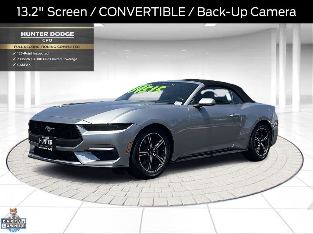 Silver Metallic 2025 Ford Mustang Convertible Rear-Wheel Drive Automatic