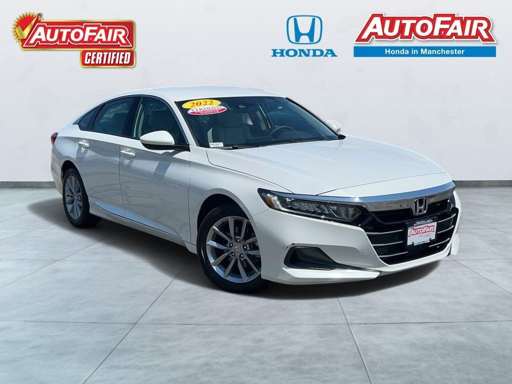 Platinum White Pearl 2022 Honda Accord Sedan Front-Wheel Drive Continuously Variable Transmission