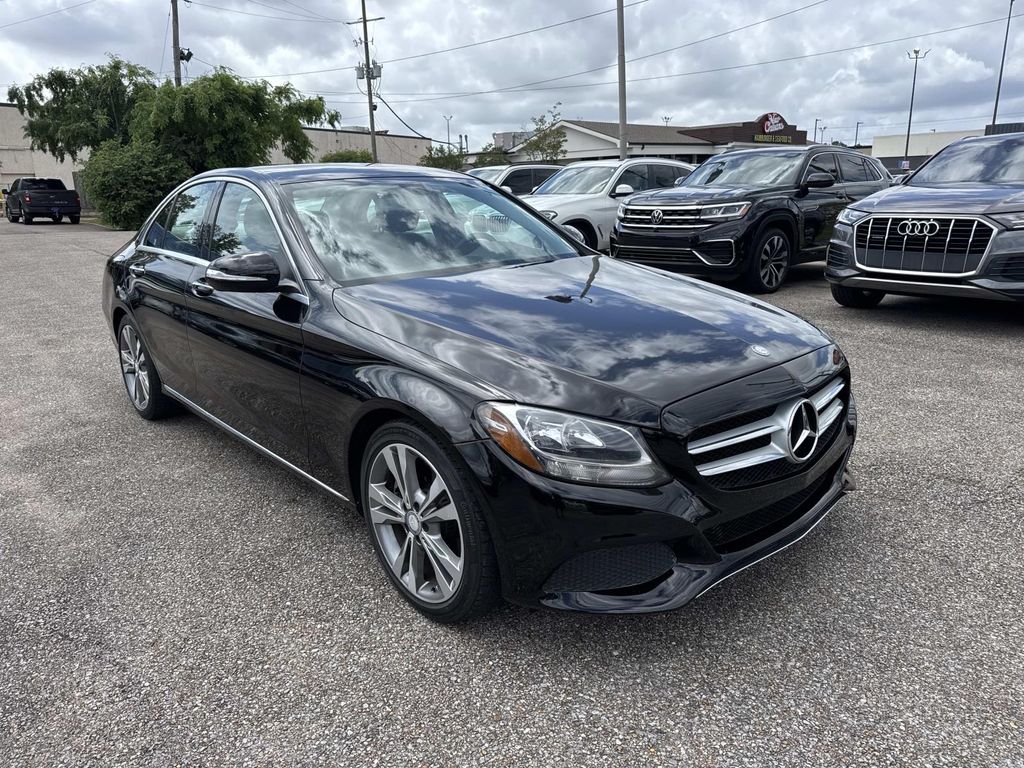 Black 2015 Mercedes-Benz C-Class C 300 Sedan Rear-Wheel Drive 7-Speed Automatic