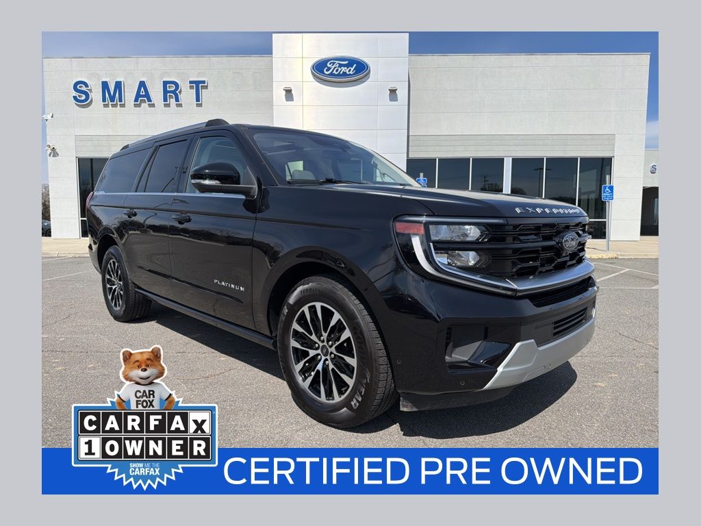 Agate Black Metallic 2025 Ford Expedition MAX Platinum 4WD SUV / Crossover Four-Wheel Drive Automatic