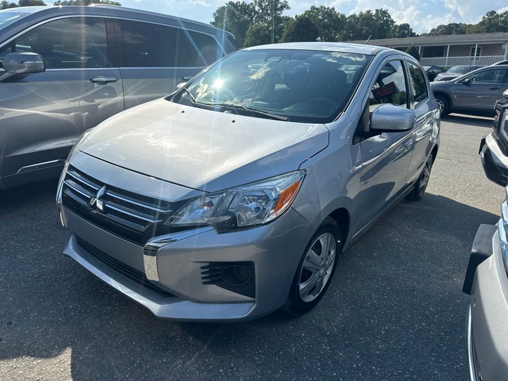 Gray 2024 Mitsubishi Mirage ES FWD Hatchback Front-Wheel Drive Continuously Variable Transmission