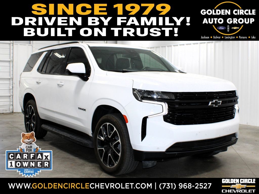 Summit White 2023 Chevrolet Tahoe RST 4WD SUV / Crossover Four-Wheel Drive 10-Speed Automatic