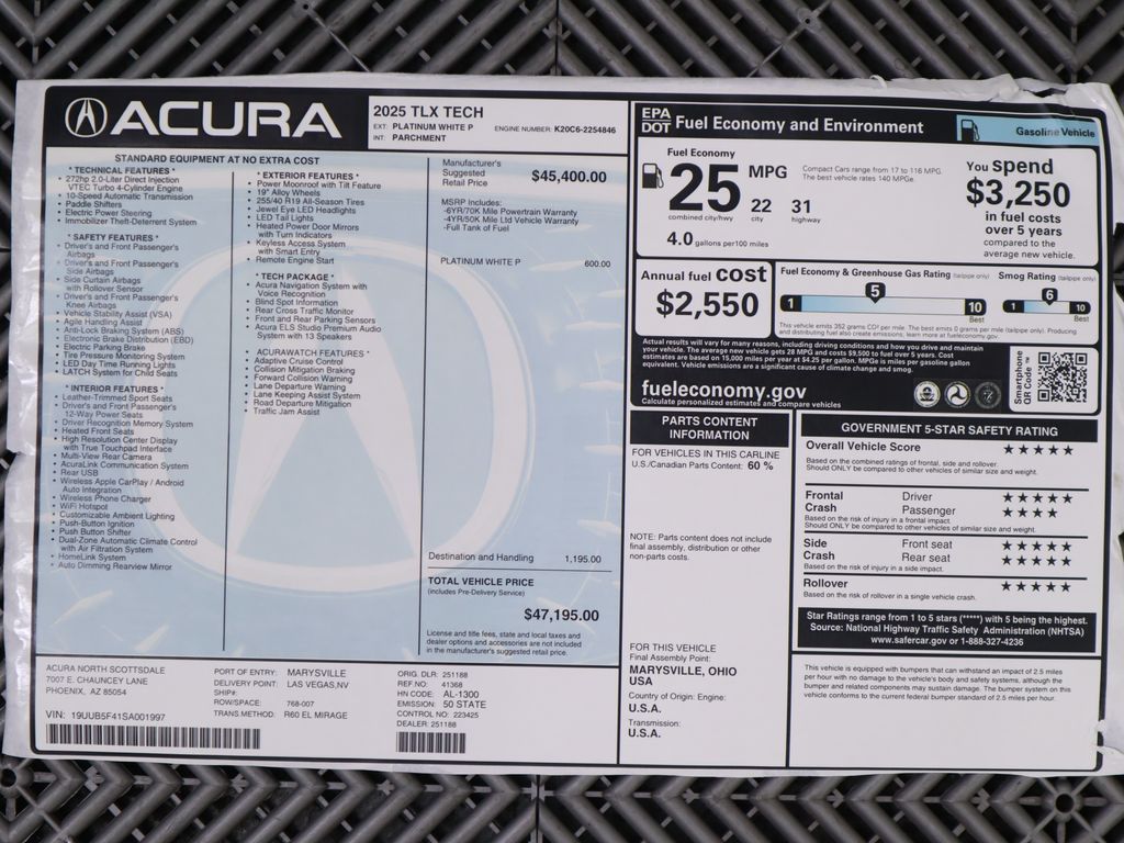 Thumbnail: 2025 Acura TLX - 10