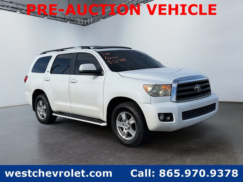 Super White 2008 Toyota Sequoia SR5 5.7L 4WD SUV / Crossover Four-Wheel Drive 6-Speed Automatic Overdrive