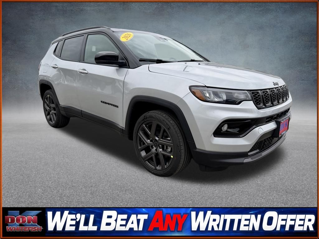 Silver Zynith Metallic Clearcoat 2026 Jeep Compass SUV / Crossover Four-Wheel Drive 8-Speed Automatic