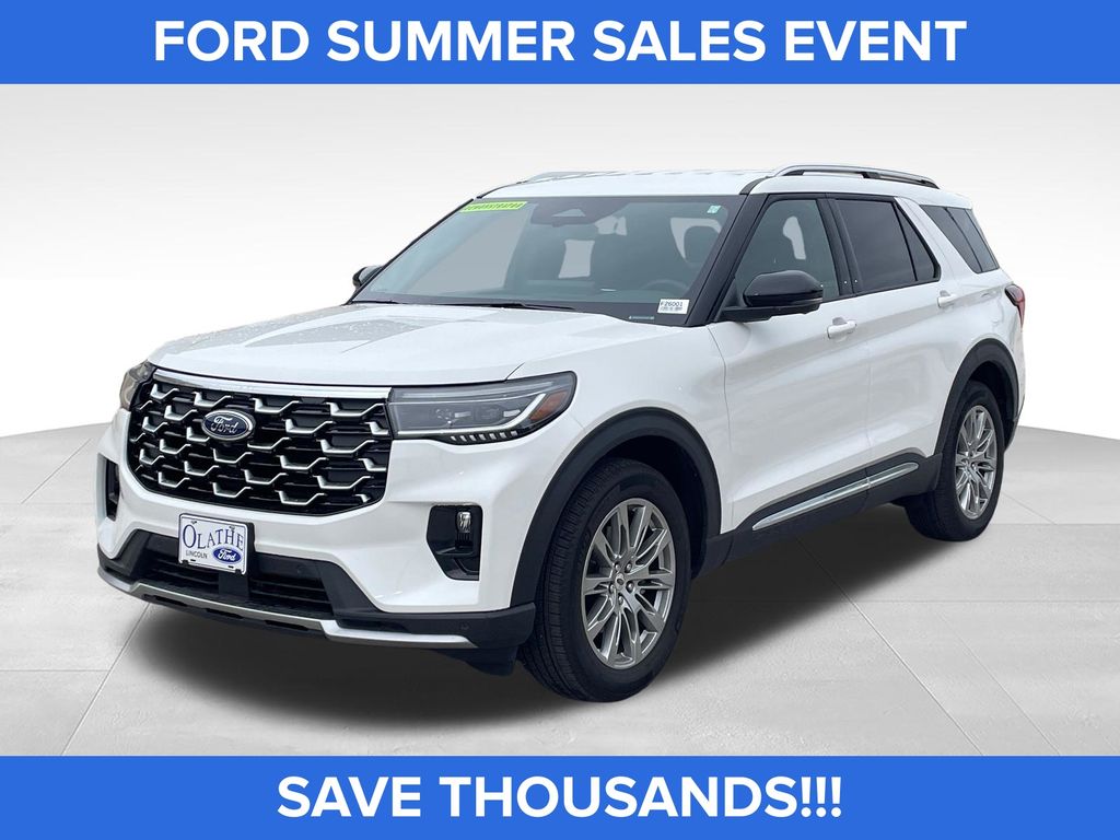 White Metallic 2026 Ford Explorer SUV / Crossover All-Wheel Drive Automatic