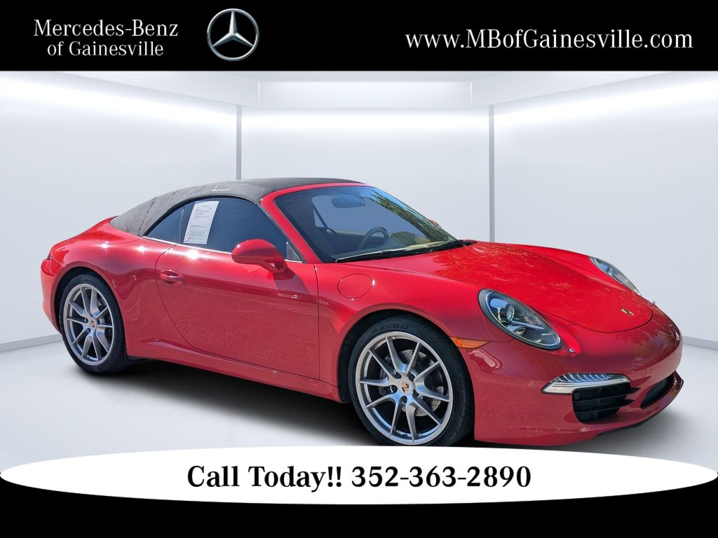 Guards Red 2015 Porsche 911 Carrera Cabriolet RWD Convertible Rear-Wheel Drive 7-Speed Automatic