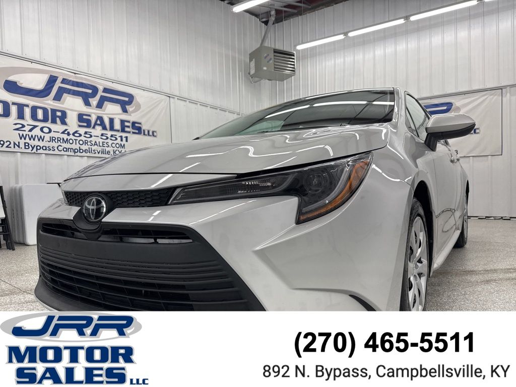 Classic Silver Metallic 2024 Toyota Corolla LE FWD Sedan Front-Wheel Drive Continuously Variable Transmission
