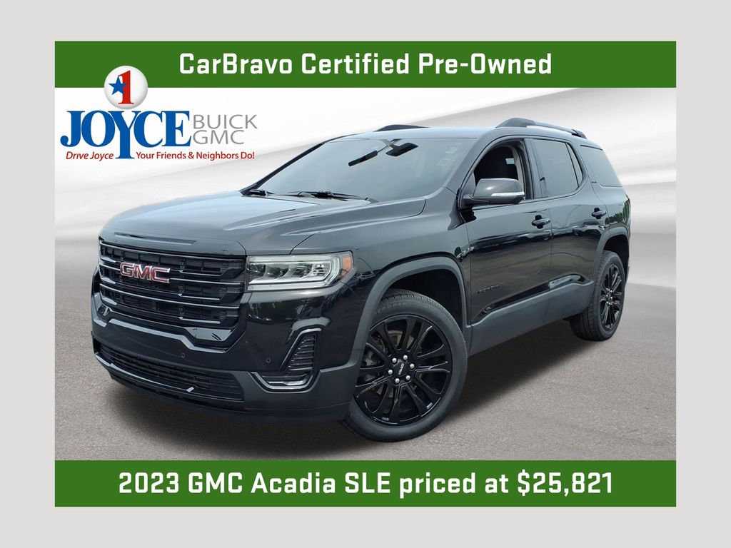 Black (Ebony Twilight Metallic) 2023 GMC Acadia SUV / Crossover Front-Wheel Drive 9-Speed Automatic