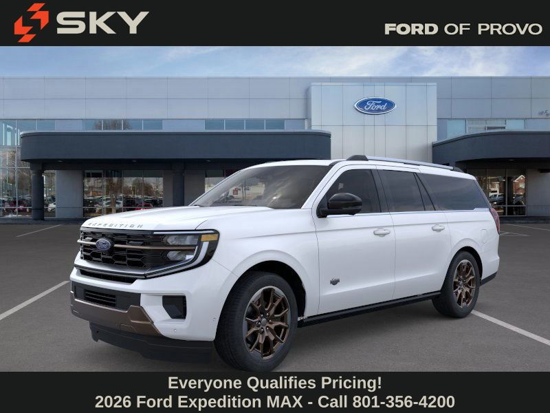 Star White Metallic Tri-Coat 2026 Ford Expedition MAX King Ranch 4WD SUV / Crossover Four-Wheel Drive Automatic
