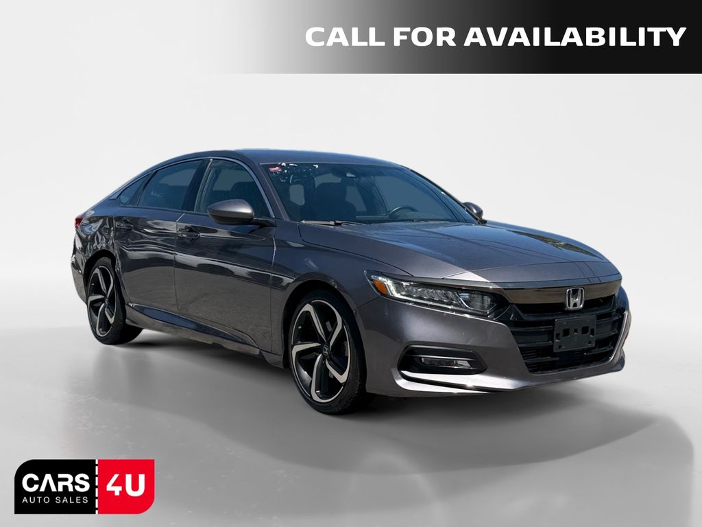 Silver 2020 Honda Accord Sedan Front-Wheel Drive Continuously Variable Transmission