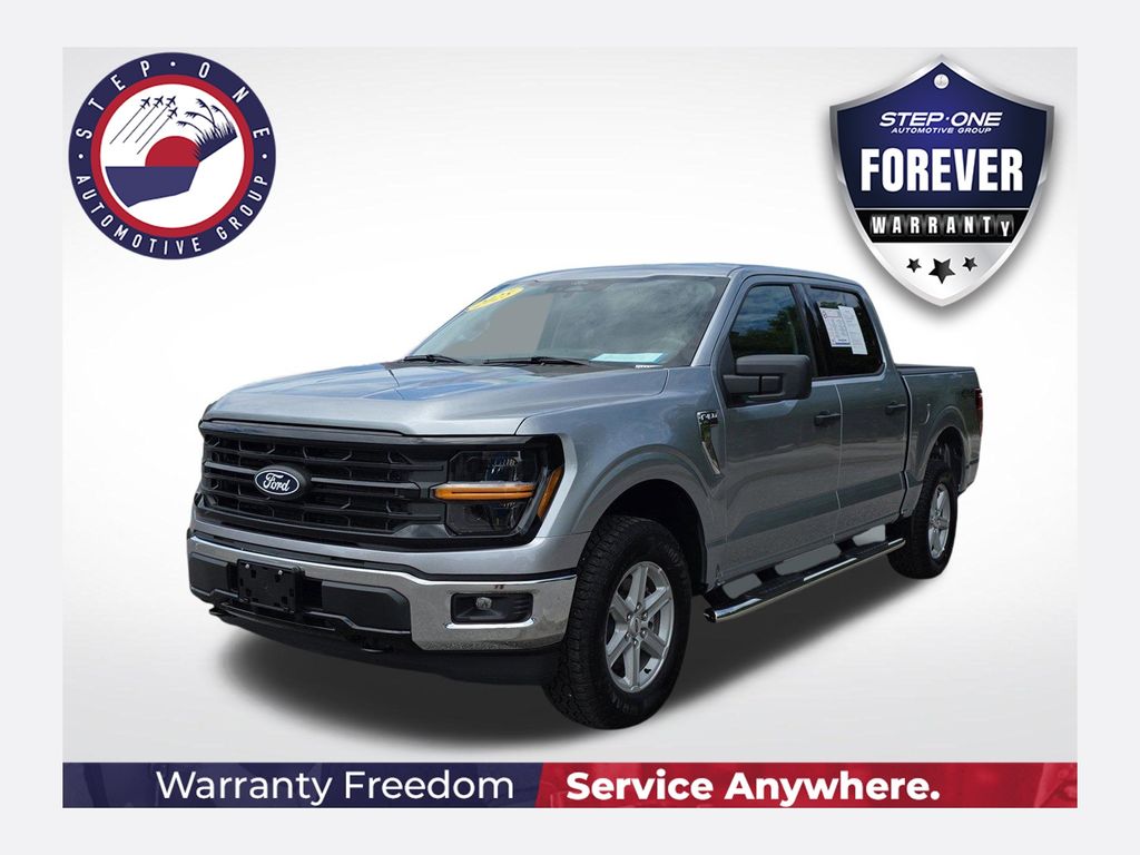 Silver Metallic 2025 Ford F-150 Pickup Truck Four-Wheel Drive Automatic