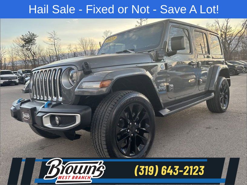 Sting-Gray Clearcoat 2022 Jeep Wrangler 4xe Sahara 4WD SUV / Crossover Four-Wheel Drive 8-Speed Automatic