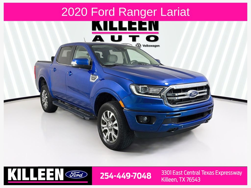 Lightning Blue 2020 Ford Ranger Pickup Truck Four-Wheel Drive Automatic