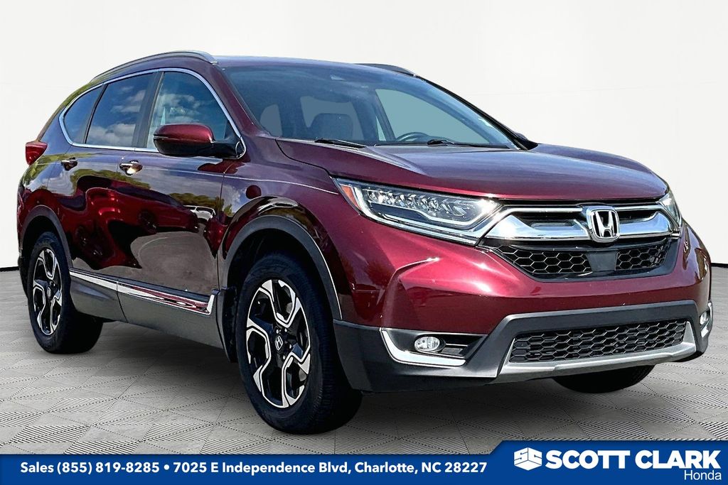 Red 2018 Honda CR-V Touring FWD SUV / Crossover Front-Wheel Drive Continuously Variable Transmission