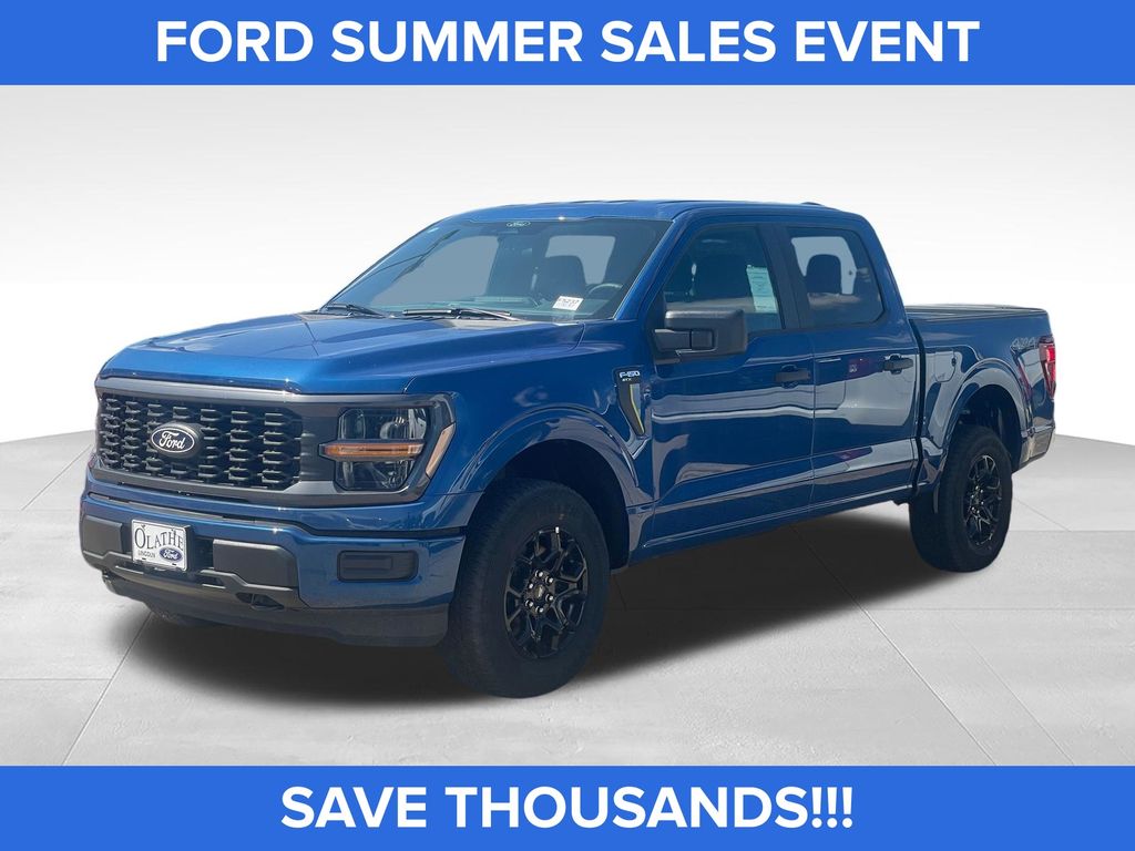 Blue Metallic 2025 Ford F-150 Pickup Truck Four-Wheel Drive Automatic