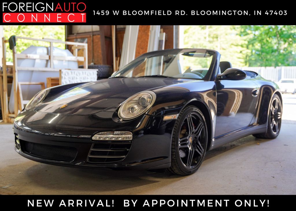 Black 2010 Porsche 911 Carrera 4S Cabriolet AWD Convertible All-Wheel Drive 7-Speed Automatic