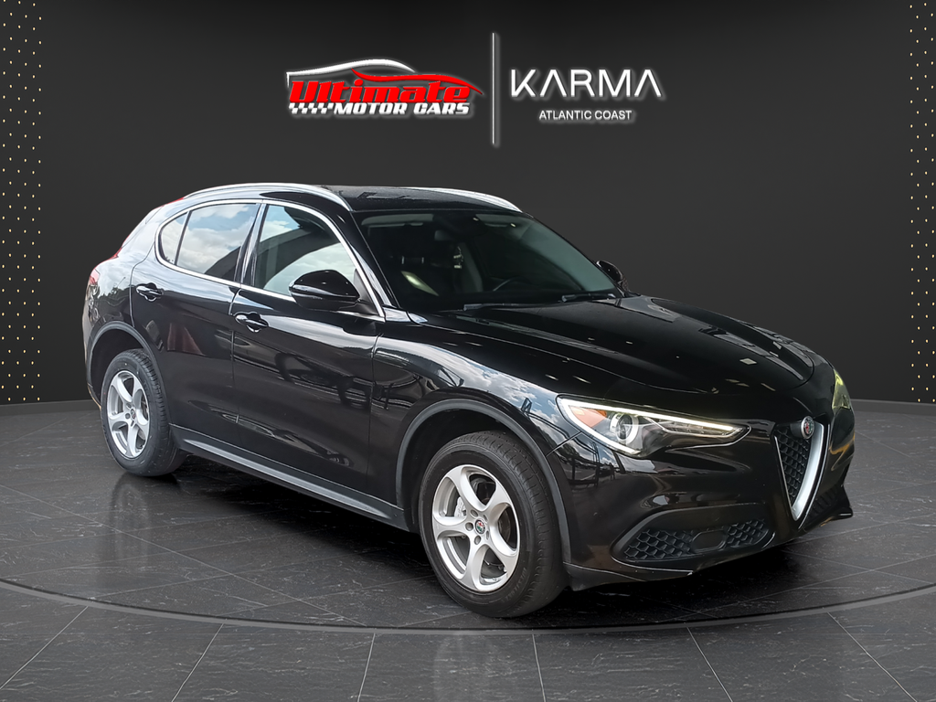 Vulcano Black Metallic 2019 Alfa Romeo Stelvio RWD SUV / Crossover Rear-Wheel Drive 8-Speed Automatic