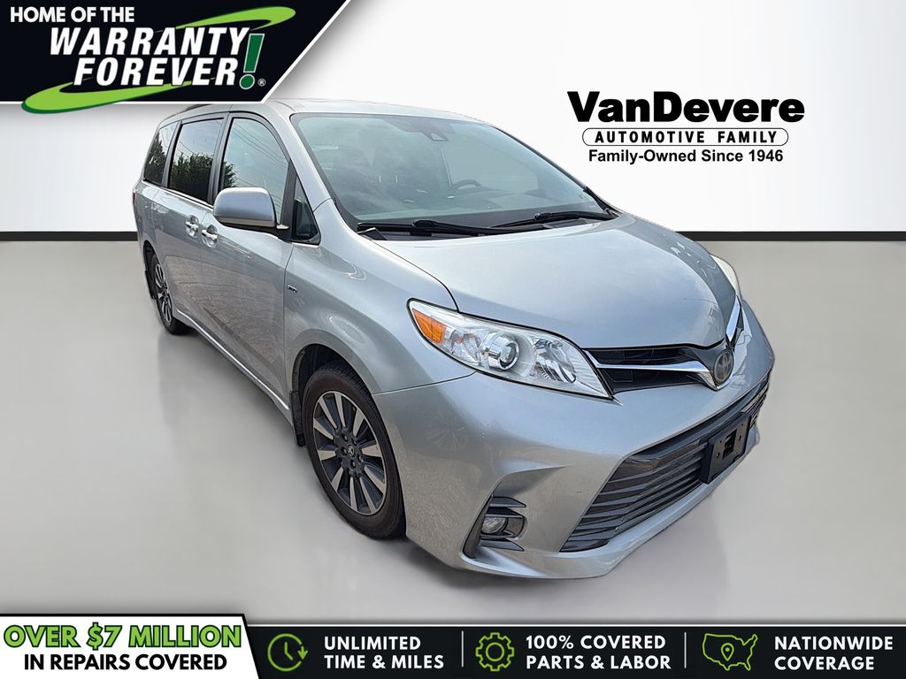 Celestial Silver Metallic 2020 Toyota Sienna Minivan All-Wheel Drive 8-Speed Automatic