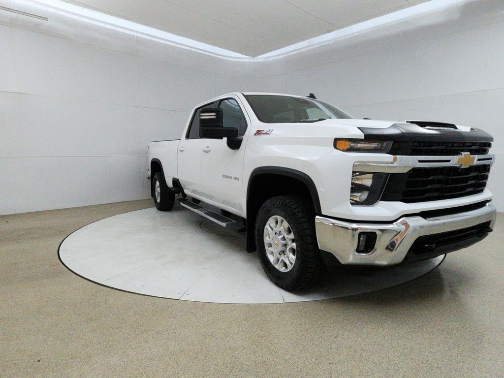 White 2024 Chevrolet Silverado 3500HD LT Crew Cab 4WD Pickup Truck Four-Wheel Drive Automatic