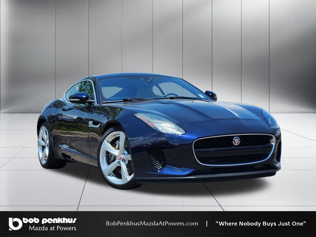 Velocity Blue Satin 2020 Jaguar F-TYPE Coupe Rear-Wheel Drive