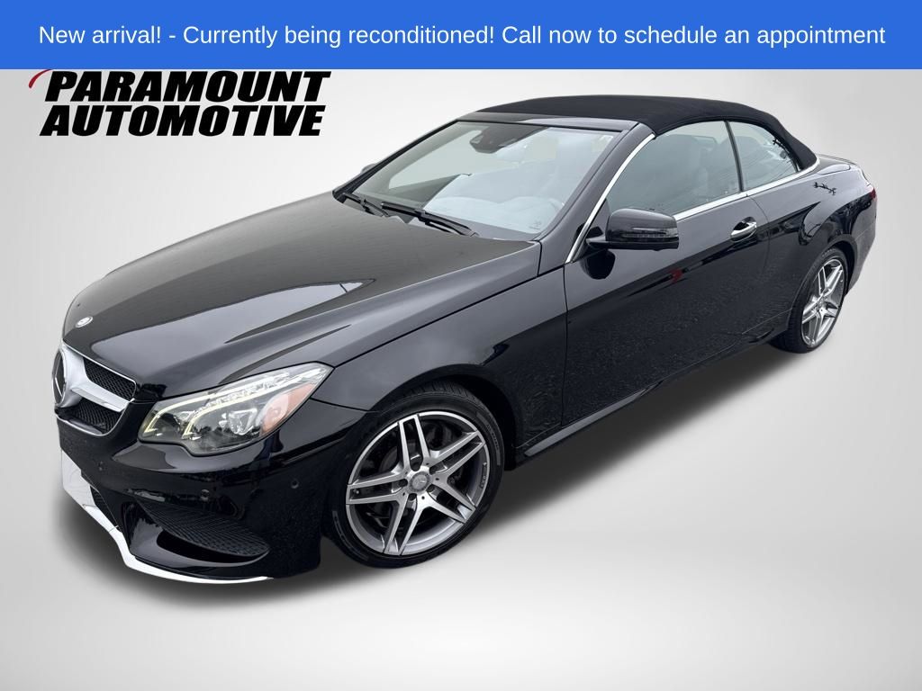 Black 2016 Mercedes-Benz E-Class Convertible Rear-Wheel Drive 7-Speed Automatic