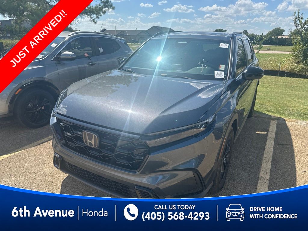 Canyon River Blue Metallic 2023 Honda CR-V Hybrid SUV / Crossover Front-Wheel Drive Continuously Variable Transmission